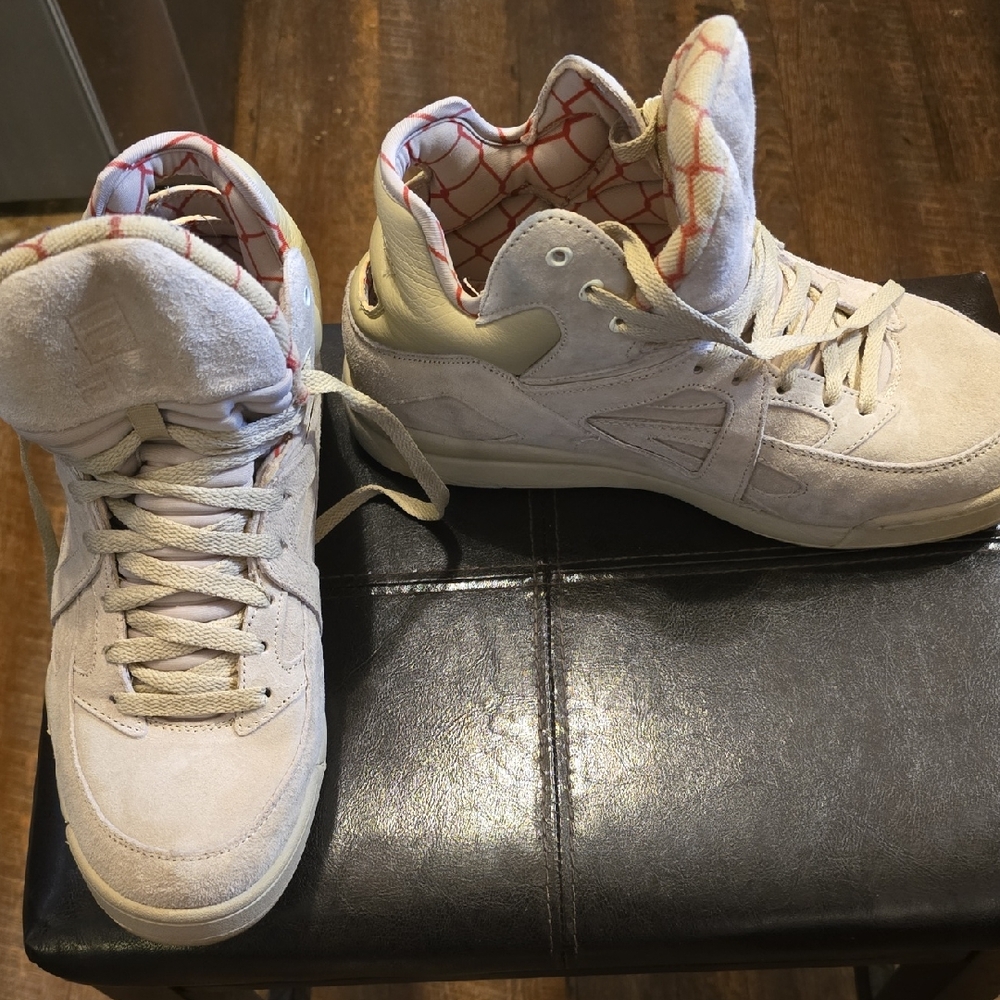 Fila Cream High-Top Sneakers